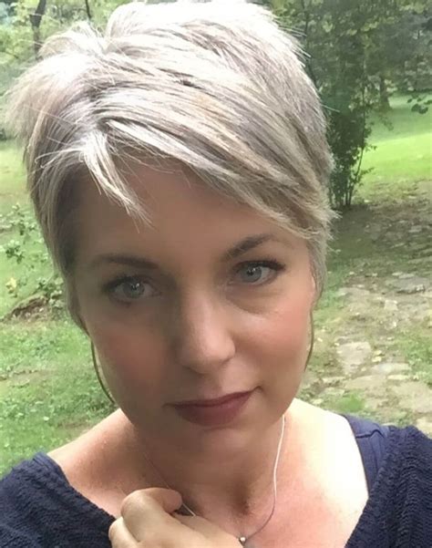 short grey hair